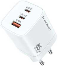Seinalaadija Wozinsky CGWCW 65W, USB-A, 2xUSB-C, valge