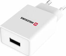 Telefoni laadija Swissten Travel Charger, USB, 5 W, valge