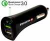 Autolaadija Swissten Quick Charge 3.0, 12/24V, 2.4A, 18W, Micro USB kaabliga