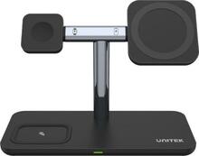 Juhtmevaba laadija Unitek P1212A, 3in1, 15W, must