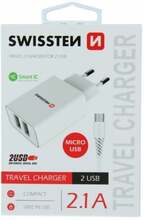 Laadija Swissten, 2x USB-A, 3 A 22051000