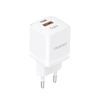 Seinalaadija Dudao A13Pro GaN 33W PPS USB-C/USB, valge
