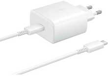 Laadija Samsung EP-TA845, 45W, Type-C kaabel, valge