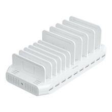 Laadimisjaam Unitek 10X USB 2.4A 60W, valge