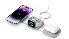 Juhtmevaba laadija - alus Tech-Protect QI15W-A32 3in1 Magnetic Magsafe, hall