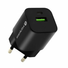 Võrgulaadija Everactive SC-390QB, USB QC3.0, USB-C PD PPS, 30 W, must