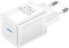 Seinalaadija Vention FEPW0-EU, USB-C, 20W, GaN, valge