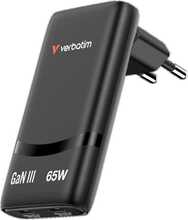 Laadija Verbatim Fold n Go GaN 65W, must