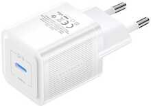 Seinalaadija Vention FEPW0-EU, USB-C, 20W, GaN, valge