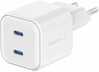 Reisilaadija Swissten GaN PD 2x USB-C 20W, valge