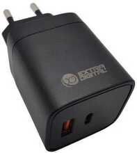 Laadija Extra Digital GaN USB Type-C, USB Type-A, 45W, PPS