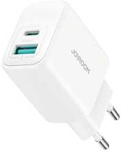 Seinalaadija Joyroom JR-TCF21, 20W, USB-A + USB-C, valge