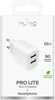 Seinalaadija Puro PROLITE 10W, 2x USB-A, valge