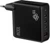 Seinalaadija TB, 3x USB-C + USB-A, Power Delivery, 100W, must