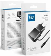 Telefoni laadija Blue Star TFK-TC-1100B, 0.6A, must