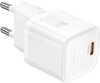 Laadija Hoco N66, 35W, GaN, USB-C, valge