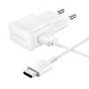 Seinalaadija Samsung EP-TA200EWE USB-A 15W koos EP-DR140AWE USB-A - USB-C kaabliga, valge
