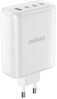 Vooluadapter Dudao A140EU, USB-A / 3xUSB-C PD 140W, valge