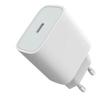 Laadija Platinet PLCPD20W, USB-C 3A 20W, valge