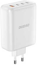 Vooluadapter Dudao A140EU, USB-A / 3xUSB-C PD 140W, valge