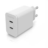 Seinalaadija Mophie Wall Adapter, 45W, 2x USB-C, valge