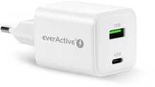Laadija Everactive, 1x USB, 1x USB-C, 45W, valge