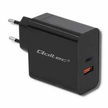 Laadija Qoltec 51716, 63 W, USB Type C, must