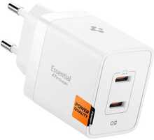 Seinalaadija Spigen Essential EE472EU, 47 W, 2xUSB-C, valge