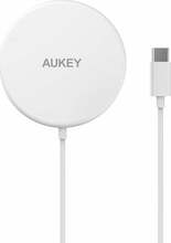 Juhtmevaba laadija Aukey LC-A1, 15 W, valge