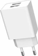 Laadija Denmen DC02, 2 x USB Type A, 10.5 W, valge