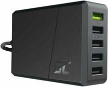 Laadija Green Cell ChargeSource 5, 5xUSB, 52W, must