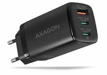 Seinalaadija Axagon ACU-DPQ65, 3x porti (USB-A + 2x USB-C), 65W, must
