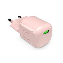 Seinalaadija Puro Elektrik PUFCMTCUSBC20WGROSE, 20 W, GaN, USB-C, roosa