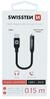 Adapter Swissten USB-C to 3.5mm, 15 cm, must