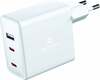 Laadija Swissten GaN Travel 22054100, 2xUSB-C, 70W, valge