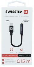 Adapter Swissten USB-C to 3.5mm, 15 cm, must