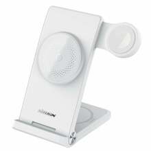 Juhtmevaba laadija Nillkin PowerTrio 3in1, MagSafe, 15 W, valge