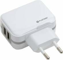 Laadija Platinet PLCU2W, 2xUSB, 3.4A, valge