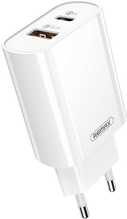 Laadija Remax RP-U37, 20 W, USB-C/USB-A, valge
