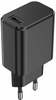 Laadija Setty GSM106087, 1x USB 3A, must, USB-C kaabel 1,0 m