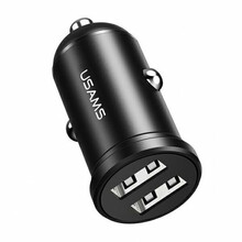 Autolaadija Usams CC114TC01, 2xUSB, 2,4A, must