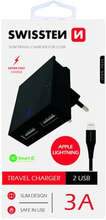 Laadija Swissten, 2x USB-A, 3 A, 22048000