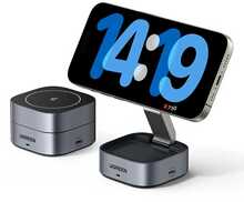 Induktiivlaadija Ugreen W526 3in1 MagSafe/Qi, 20 W, USB-C, must