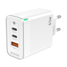 Seinalaadija Jellico C79, GaN PD 65W, 2xUSB-C, valge
