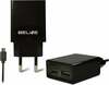 Reisilaadija Beline Travel Charger Beli0011, 2xUSB, microUSB 2A, must