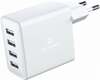 Reisilaadija Swissten Smart IC Premium 22053100, 4 x USB, 20W, valge
