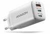 Seinalaadija Axagon ACU-DPQ65W, 65W, 3x porti, valge