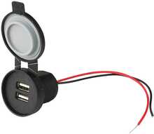 Veekindel laadija Canyon, 2xUSB-A, 12V/24V, IP67