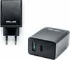 Laadija Beline, USB-C/USB-A, 18 W, must