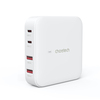 Laualaadija Choetech PD8008, 2x USB-C, 2x USB-A, GaN, 100W, valge